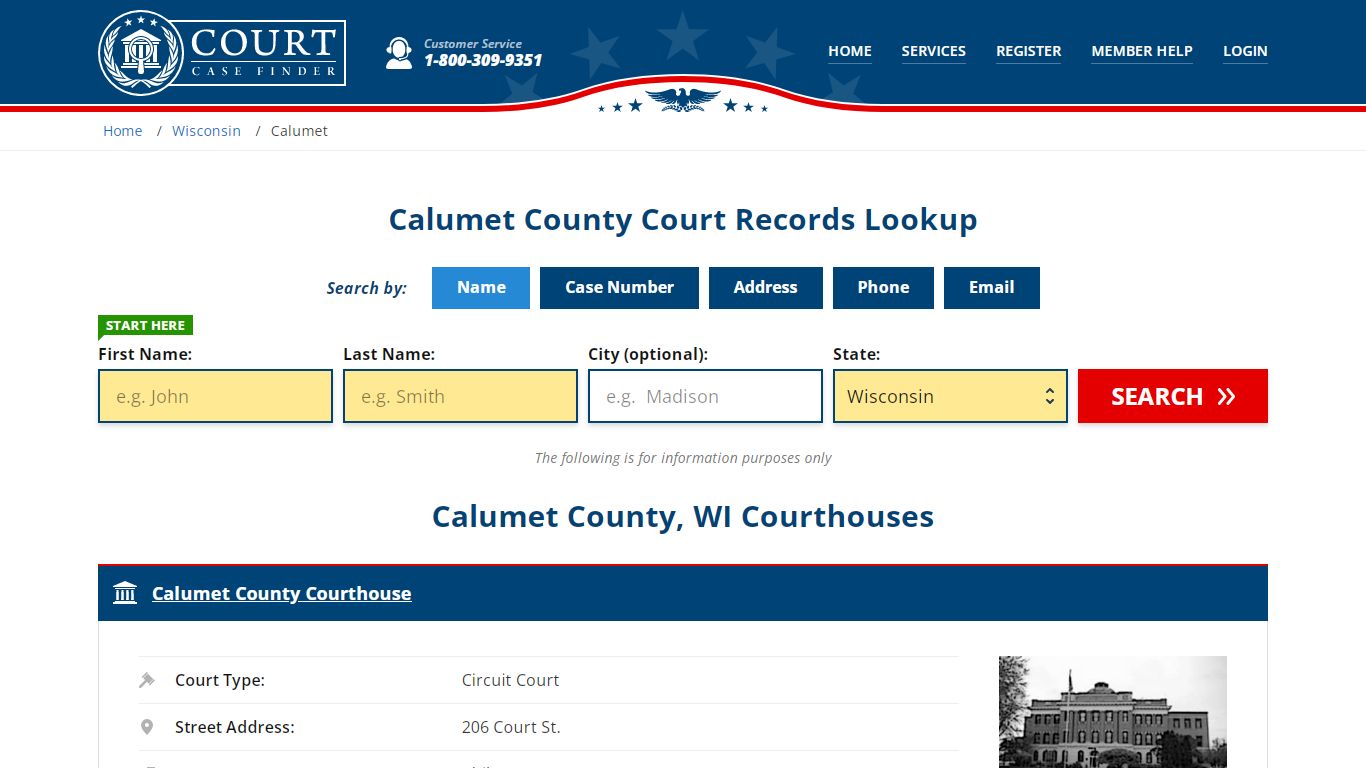 Calumet County Court Records | WI Case Lookup